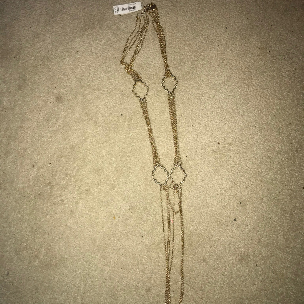 Ralph Lauren Gold tone multi stran necklace NEW